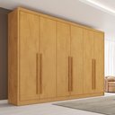 Ver imagem 3 de Guarda Roupa Valência 6 Portas 6 Gavetas Mdf - Mademarcs