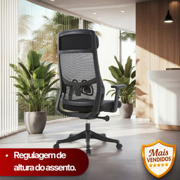 Cadeira de Escritório Presidente Core - Preta - 4