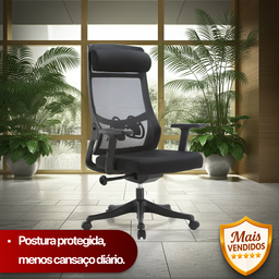 Cadeira de Escritório Presidente Core - Preta - 3