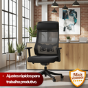 Ver imagem 2 de Cadeira de Escritório Presidente Core - Preta