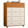 Cômoda Vittoria 6 Gavetas Cinamomo/off White - Móveis Albatroz - 1