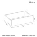 Ver imagem 4 de Cômoda Vittoria 6 Gavetas Cinamomo/off White - Móveis Albatroz