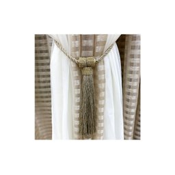 Abraçadeira Cortina Fendi Dourado - 4