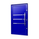 Ver imagem 1 de Porta Pivotante Alumínio Lambril Evolution c/Pux.Dir. Elite Azul 240x120 Brimak