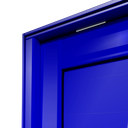 Ver imagem 5 de Porta Pivotante Alumínio Lambril Evolution c/Pux.Dir. Elite Azul 240x120 Brimak