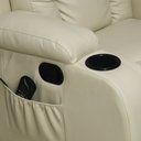 Ver imagem 6 de Poltrona do Papai Reclinável Sala de Cinema Massagem Balanço Giratória Austin Pu Bege G31 - Gran Bel