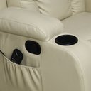 Ver imagem 7 de Poltrona do Papai Reclinável Sala de Cinema Massagem Balanço Giratória Austin Pu Bege G31 - Gran Bel