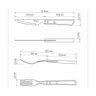 Jogo de Talheres para Churrasco Tramontina em Aço Inox com Cabo Castanho Polywood 12 Peças - 5