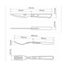 Jogo de Talheres para Churrasco Tramontina em Aço Inox com Cabo Castanho Polywood 12 Peças - 7