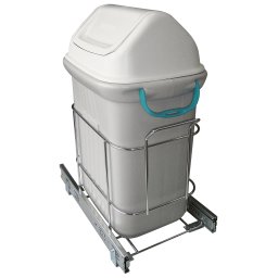 Lixeira de Embutir Deslizante 19l para Cozinha 7148t Cromado - 1