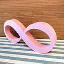Ver imagem 3 de Infinito 22cm / Símbolo do Amor e Eternidade, Quarto Casal - Cor: Rosa Claro