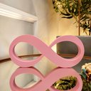 Ver imagem 2 de Infinito 22cm / Símbolo do Amor e Eternidade, Quarto Casal - Cor: Rosa Claro