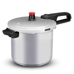 Panela de Pressão 7,6 L Rochedo com Fechamento Externo Alumínio Antiaderente Clássico e Tampa Polida - 1 Panela de Pressão 7,6 L Rochedo com Fechamento Externo Alumínio Antiaderente Clássico e Tampa Polida - 1