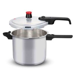 Panela de Pressão 7,6 L Rochedo com Fechamento Externo Alumínio Antiaderente Clássico e Tampa Polida - 2 Panela de Pressão 7,6 L Rochedo com Fechamento Externo Alumínio Antiaderente Clássico e Tampa Polida - 2