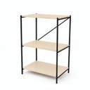 Ver imagem 2 de Estante Bari 3 Prateleiras | Estilo Industrial para Sala, Quarto, Escritório e Hall de Entrada