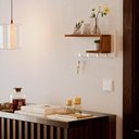 Ver imagem 2 de Porta Chaves de Parede com 4 Ganchos Nero Branco e Freijó