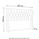 Ver imagem 3 de Cabeceira Casal King Cama Box 195cm Malva I02 Linho Bege - Mpozenato