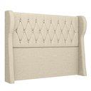 Ver imagem 1 de Cabeceira Casal King Cama Box 195cm Malva I02 Linho Bege - Mpozenato