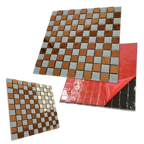 Pastilha de Vidro Adesiva para Parede Cozinha Banheiro Lavabo Sala Decorativa Moderna Requintado Ref