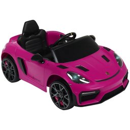 Carro Eletrico Infantil Porche Spyder 718 12v Rosa - Belfix - 2