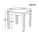 Ver imagem 5 de Conjunto Mesa de Jantar Quadrada Sofia Branca 80x80cm com 2 Cadeiras Eames Eiffel - Branco