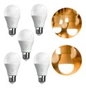 Ver imagem 1 de Kit 5 Lâmpadas Bulbo Led 12w Bivolt E27 Branco Frio e Quente
