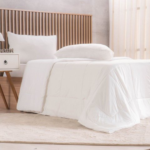 Edredom Queen Termofresh 100% Poliéster 220x240cm Tessi Branco