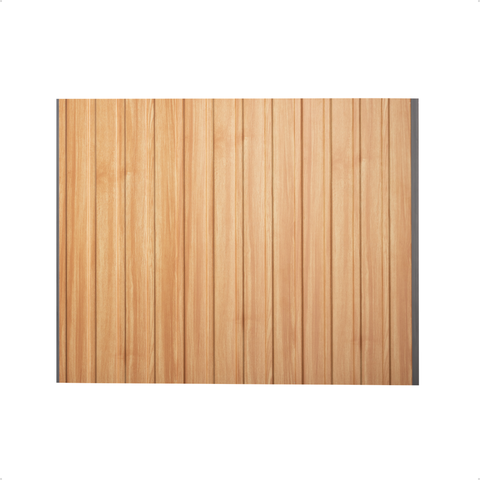 Kit 3 Painéis Ripados Slim Pvc 20x300cm Revestimento Corp:marfim