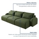 Ver imagem 6 de Sofá Cama Modular Orgânico Retrátil 4 Lugares 270cm Base Madeira Maciça Oxford