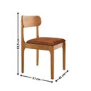 Ver imagem 4 de Conjunto de Mesa de Jantar 120cm com 4 Cadeiras Vitoria Marrom