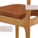 Ver imagem 5 de Conjunto de Mesa de Jantar 120cm com 4 Cadeiras Vitoria Marrom