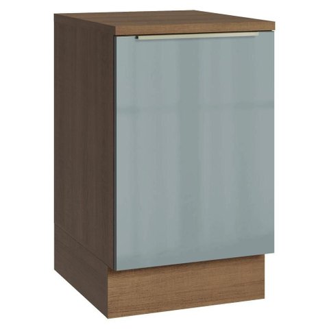 Balcão de Cozinha 50 cm 1 Porta Rustic/Cinza Lux Madesa
