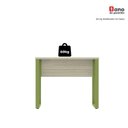 Ver mais imagens de Escrivaninha Mesa Escritório PE25 90cm Castanheira e Verde Miró Cinza