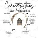 Ver mais imagens de Casinha Organizadora de Brinquedos Infantil 100% Mdf Plancasa:carvalho