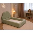 Ver imagem 4 de Cama Infantil Montessoriana c/ Colchão Antialérgico 100x1.75:Boucle Verde