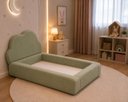 Ver imagem 4 de Cama Infantil Montessoriana c/ Colchão Antialérgico 100x1.75:Boucle Verde