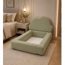 Ver imagem 3 de Cama Infantil Montessoriana c/ Colchão Antialérgico 100x1.75:Boucle Verde
