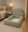 Ver imagem 3 de Cama Infantil Montessoriana c/ Colchão Antialérgico 100x1.75:Boucle Verde