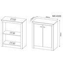 Ver imagem 5 de Conjunto Escritorio Completo 8 Peças Cj22 Nogal Nogal