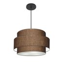 Ver imagem 1 de Lustre para Sala de Jantar Vivare Md-4396 Cúpula em Tecido 60cm