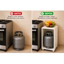 Ver imagem 5 de Suporte para Botijão de Gás com Rodízios Compacto
