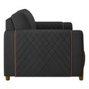 Ver mais imagens de Kit 2 Poltronas Decorativas Pés Madeira Maceió PU Preto - Gran Belo