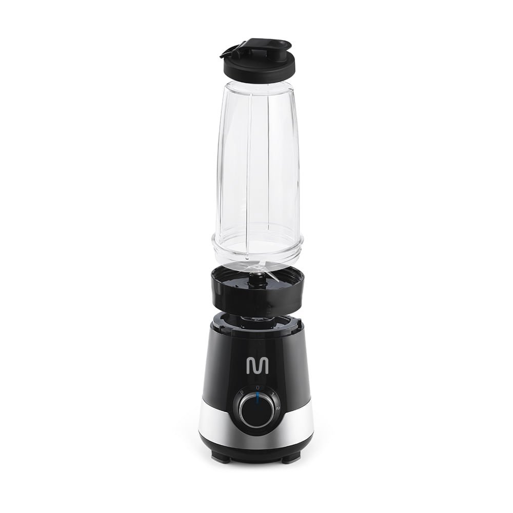 Liquidificador Shake 2 Copos 800ml, 3 Velocidades, 300w-127v Preto e Prata - Go013 Go013 Multilaser - 2