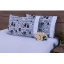 Ver imagem 1 de Jogo Lençol Solteiro King 2 Peças 40cm Altura 150 Fios 005