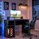 Ver imagem 1 de Mesa Gamer Retangular Nitro Moderno MDP 114cm Preto Loja Sheep