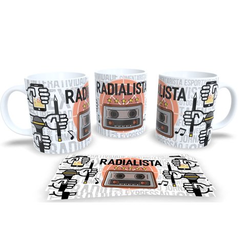 Minha Profissão, Meu Orgulho  Canecas Profissões Radialista