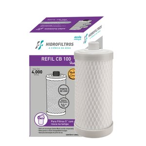 Refil Filtro CB 100 - 5" com rosca 1/2 Hidrofiltros