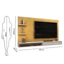 Ver imagem 2 de Painel para Tv até 60 Polegadas Ripado com Nichos Bento Cedro Bali Dj Móveis