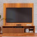 Ver imagem 2 de Home Estante Rack Jordão para Tv até 75 Polegadas com Led Freijo Freijo