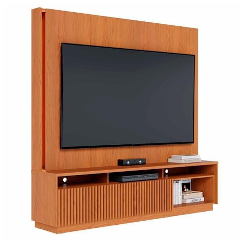 Home Estante Rack Jordão para Tv até 75 Polegadas com Led Freijo Freijo